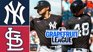 New York Yankees vs St Louis Cardinals | Spring Training Highlights (2/26/25)