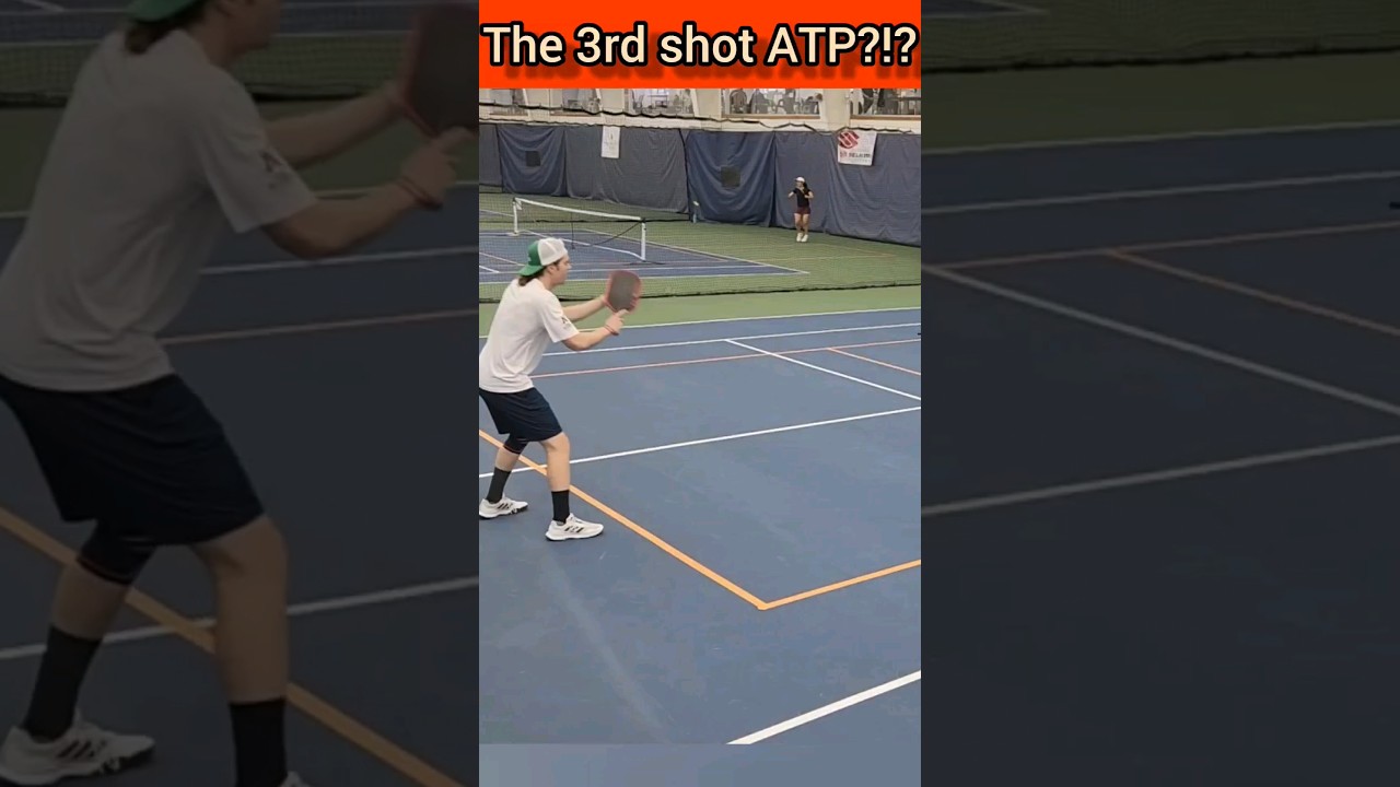 I hit a 1 in 100,000 shot in #pickleball #singles #tournament