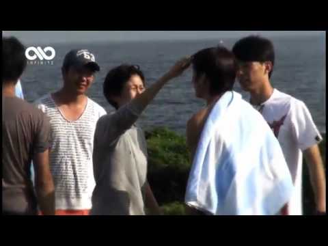Poor Woohyun accidentally hurt himself (She's Back Jap ver. BTS)