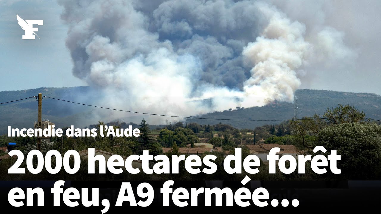 Les images de l’incendie dans l’Aude, près de Narbonne