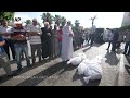 Funeral prayers outside Gaza hospital for three dead, including two children, after Israeli strike  - 00:43 min - News - Video