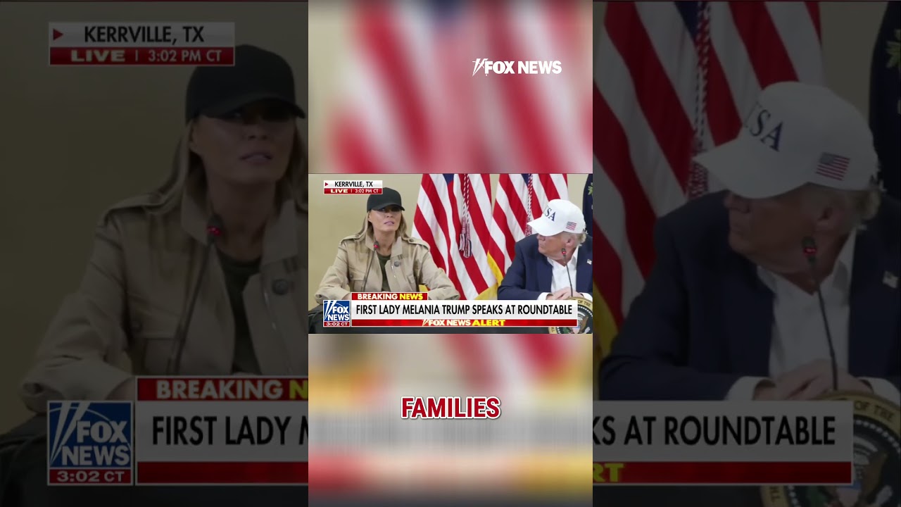 Melania Trump makes promise to Texas flood victims: 'I will be back' #shorts #usa #new #trump #texas
