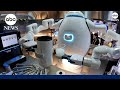 Robot barista serves coffee at CES