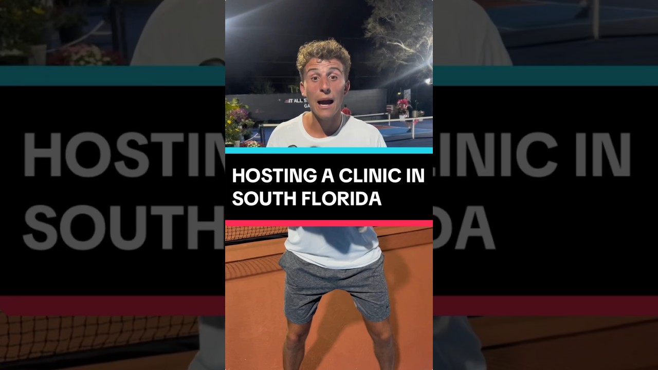 I’m hosting clinic in south Florida! #pickleball #pickleballtips #shorts