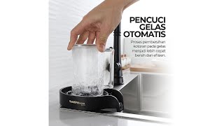 Pratinjau video produk TaffHOME Pencuci Gelas Otomatis Automatic Glass Cup Rinser Washer - SU10
