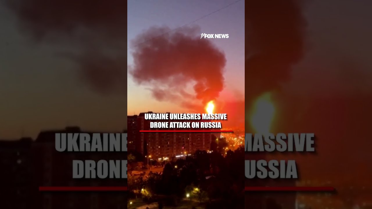 SEE IT: Ukraine launches 'LARGEST EVER' drone attack against Moscow #ukraine #shorts #russia