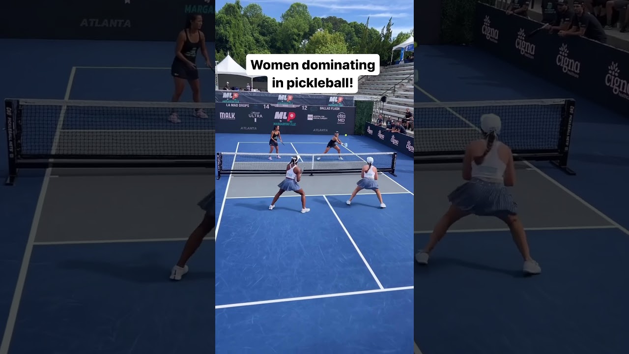 Women’s doubles is the most watched event for a reason! #pickleball #shorts