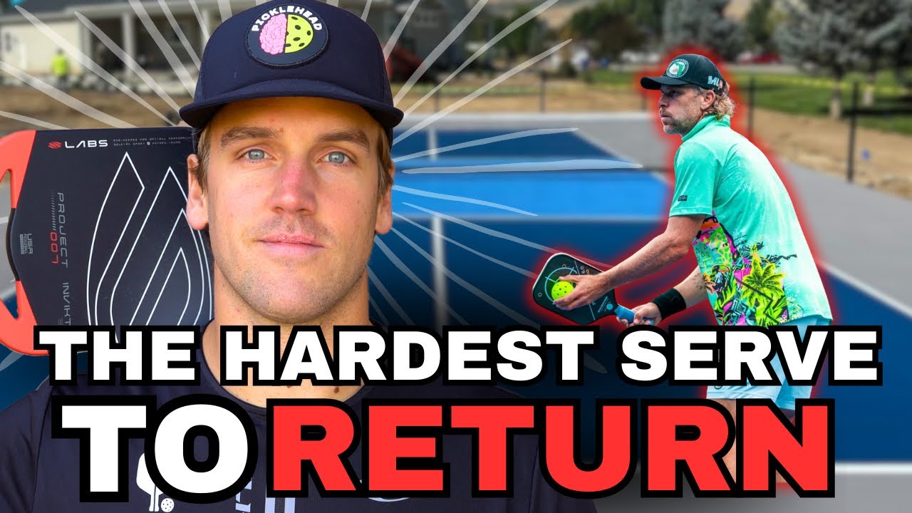 This is the most difficult SERVE to return in pickleball! + HOW TO DO IT