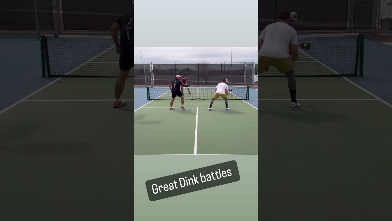 Great Dink Battle #pickleball #shorts