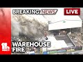 LIVE: SkyTeam 11 is over a warehouse fire in Baltimore, near the stadiums - wbaltv.com