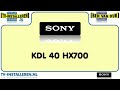 SONY KDL40HX700 TV Installeren - SONY TV Installeren - Ci+ Installeren