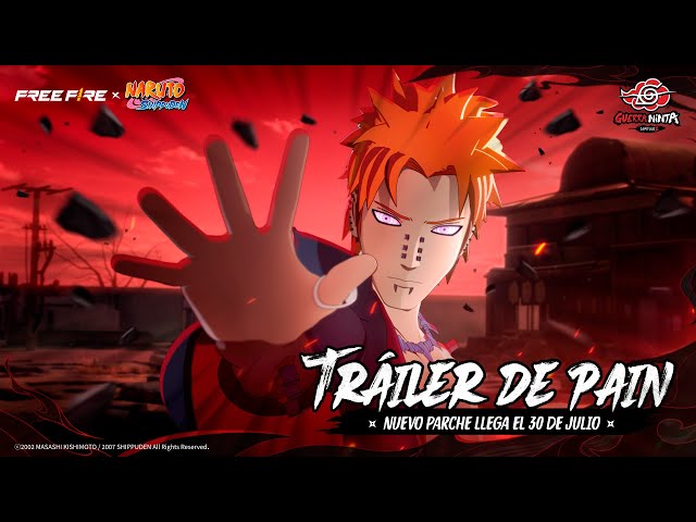 Pain Tráiler | Siente el Dolor | Free Fire x NARUTO SHIPPUDEN | Garena Free Fire