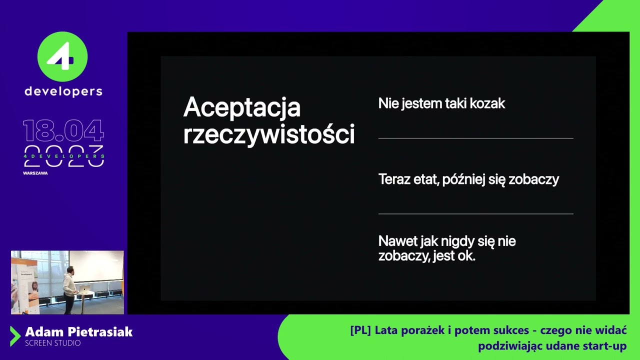 Adam Pietrasiak: Lata porażek i potem sukces - czego nie widać podziwiając udane start-upy.