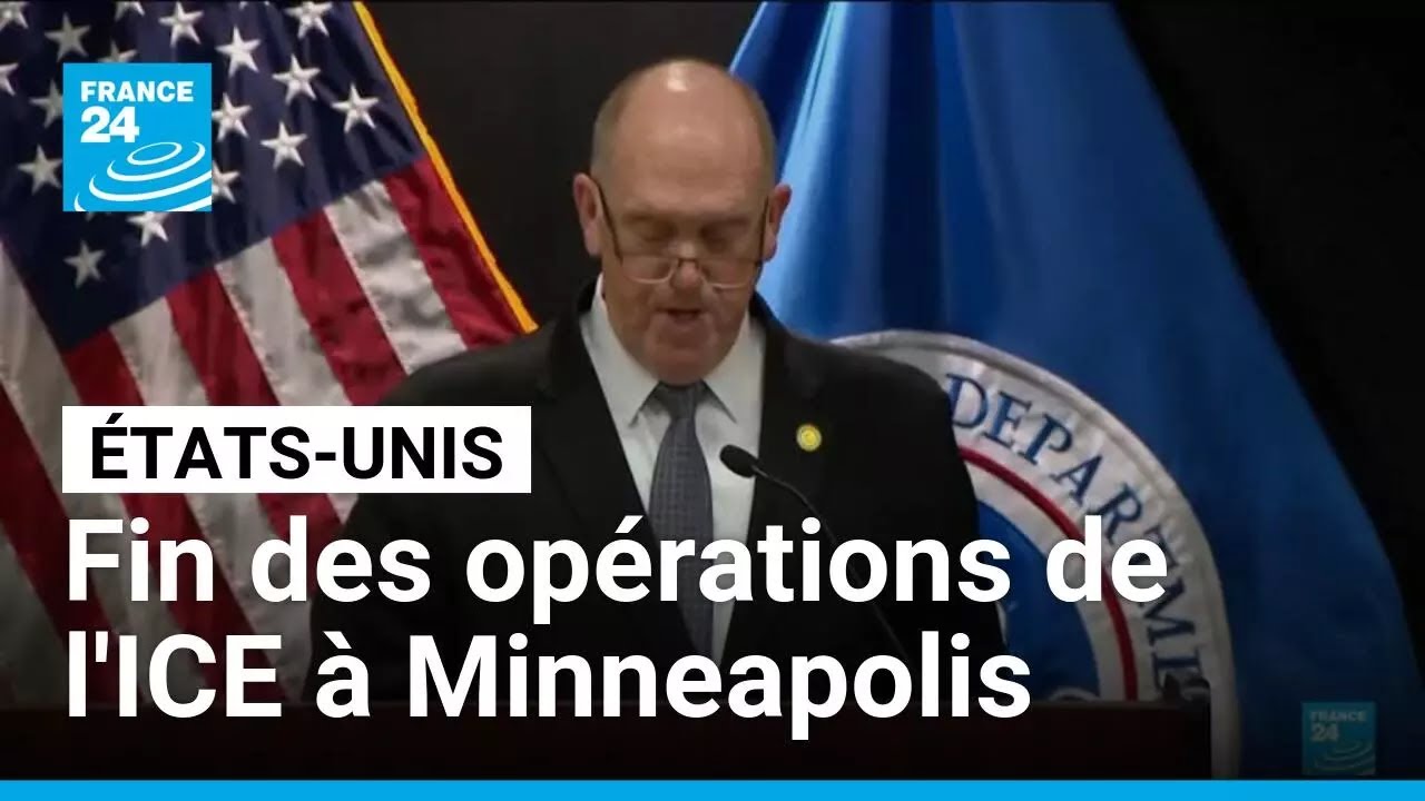 Fin des opérations de l'ICE à Minneapolis • FRANCE 24