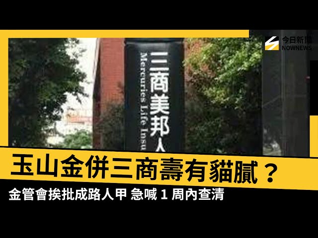 玉山金摸黑併三商壽？金管會：不會當路人甲