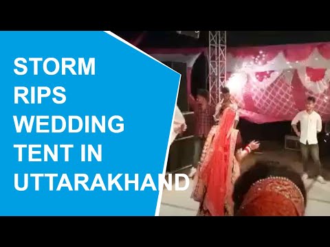 Viral Video: Uttarakhand storm rips apart wedding tent, crushes guests