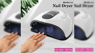 Pratinjau video produk Biutte.co Pengering Kutek Kuku UV LED Nail Dryer 42 LED 120 W - SUN-S9