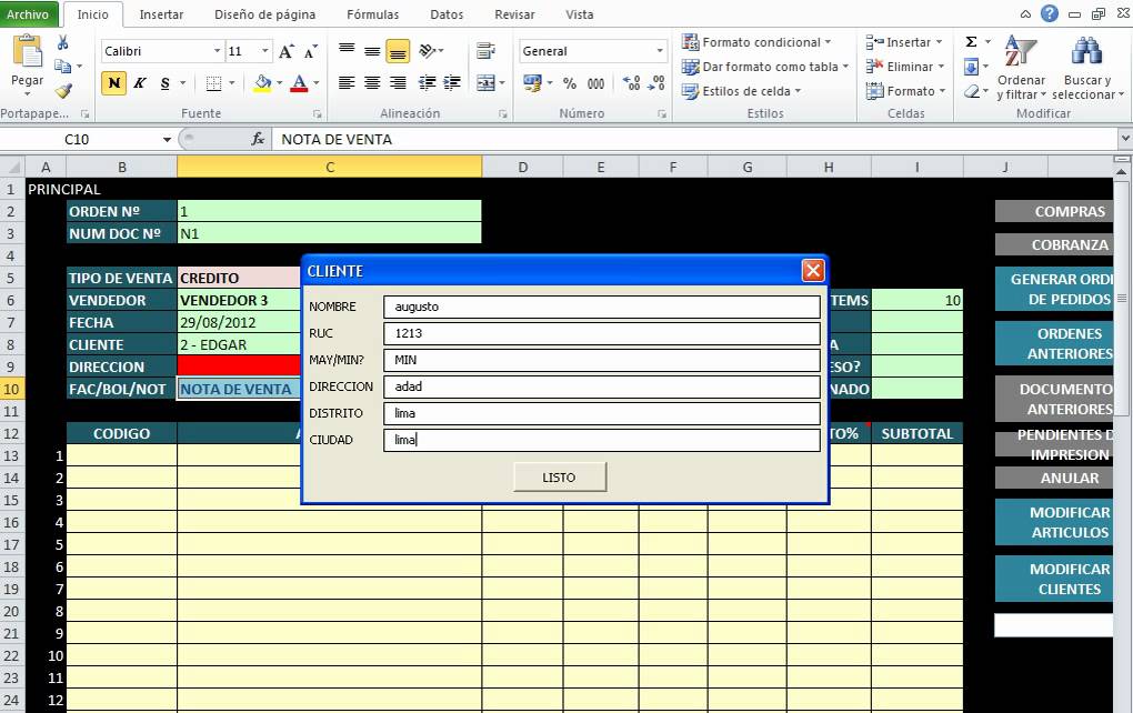 Sistema De Facturación En Excel Descarga Gratis Youtube 2170