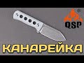 Нож шейный с фиксированным клинком Canary, 6,3 см, QSP KNIFE, Китай видео продукта