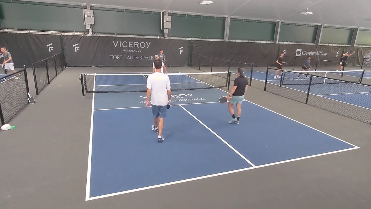 3.5 40 YEAR OLD vs 5.0 14 YEAR OLD! 4.0 Pickleball Game at The Fort in Fort Lauderdale, FL