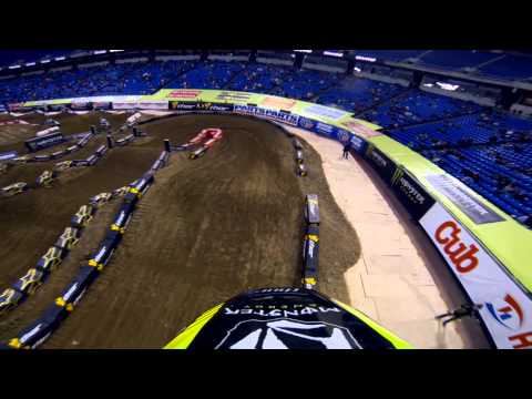 GoPro HD: Ryan Villopoto Practice 2013 Monster Energy Supercross from Minneapolis 