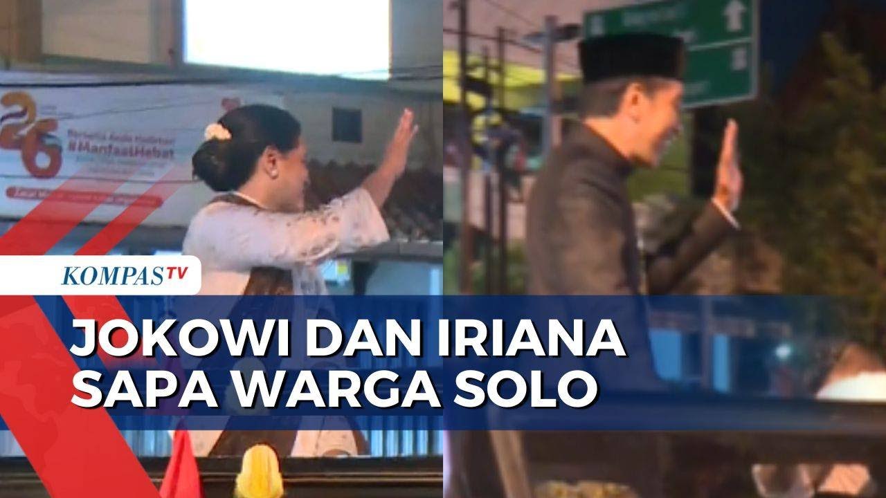 Naik Maung Berwana Hitam, Jokowi dan Iriana Sapa Warga Solo