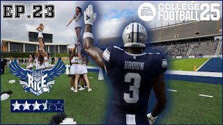 College Football 25 Rice Owls Dynasty Ep.23 - A Near Miss!