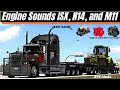 Cummins ISX, N14, and M11 Engines Sounds 1.41.x
