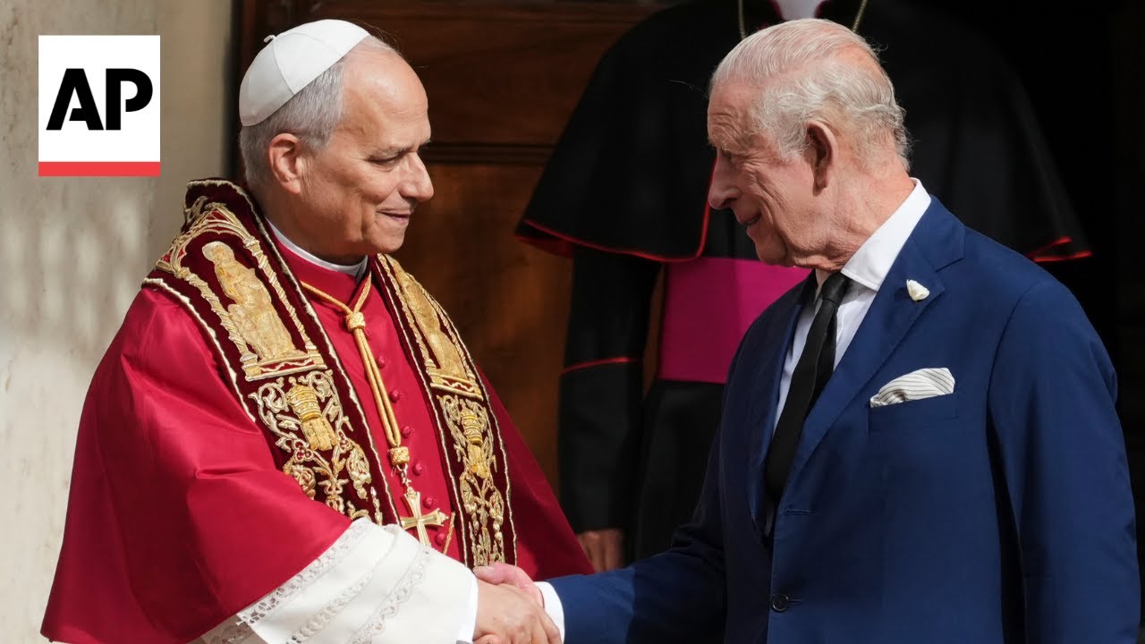 King Charles III prays with Pope Leo XIV in historic visit
