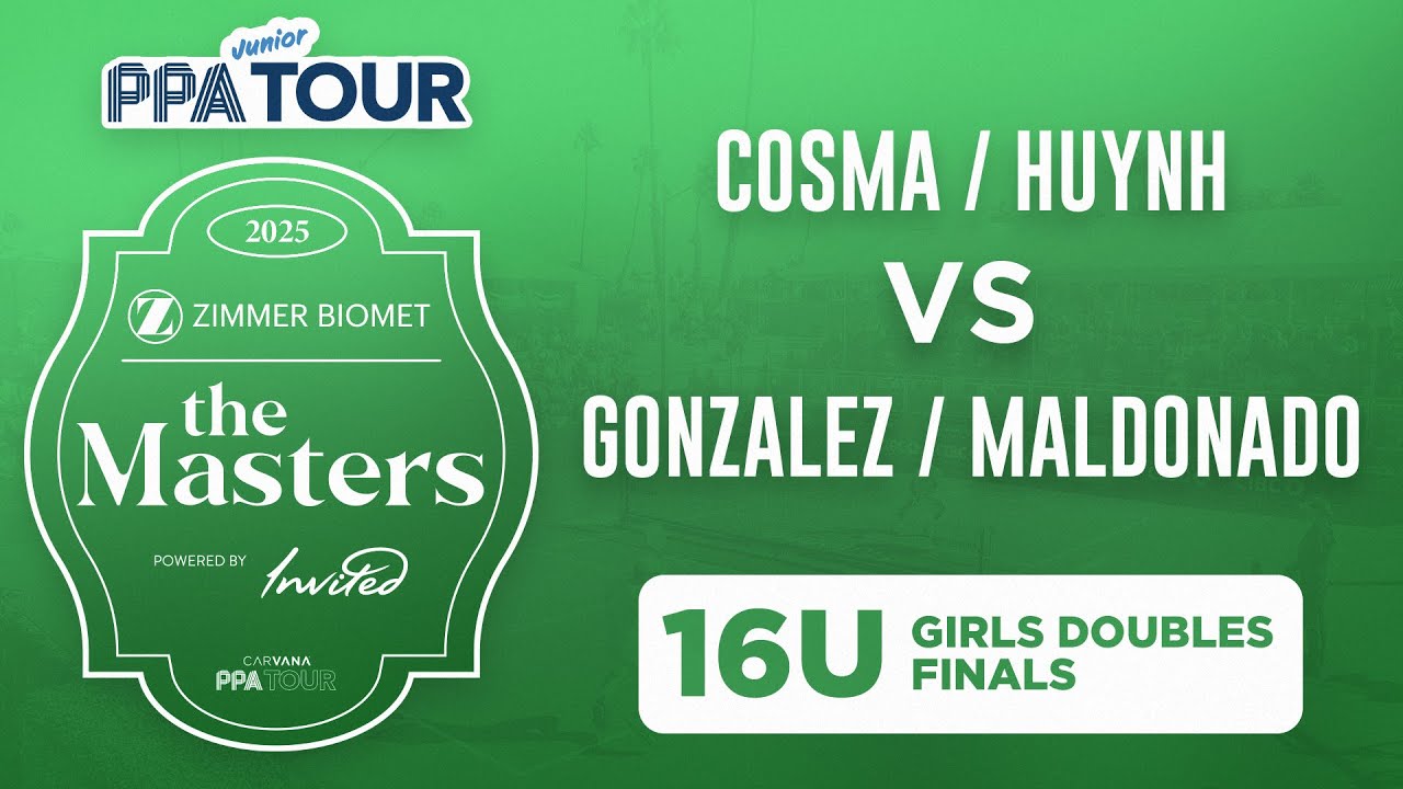 Cosma Huynh v Gonzalez Maldonado at the Junior PPA Zimmer Biomet Masters