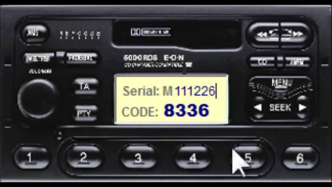 How to enter ford escort radio code