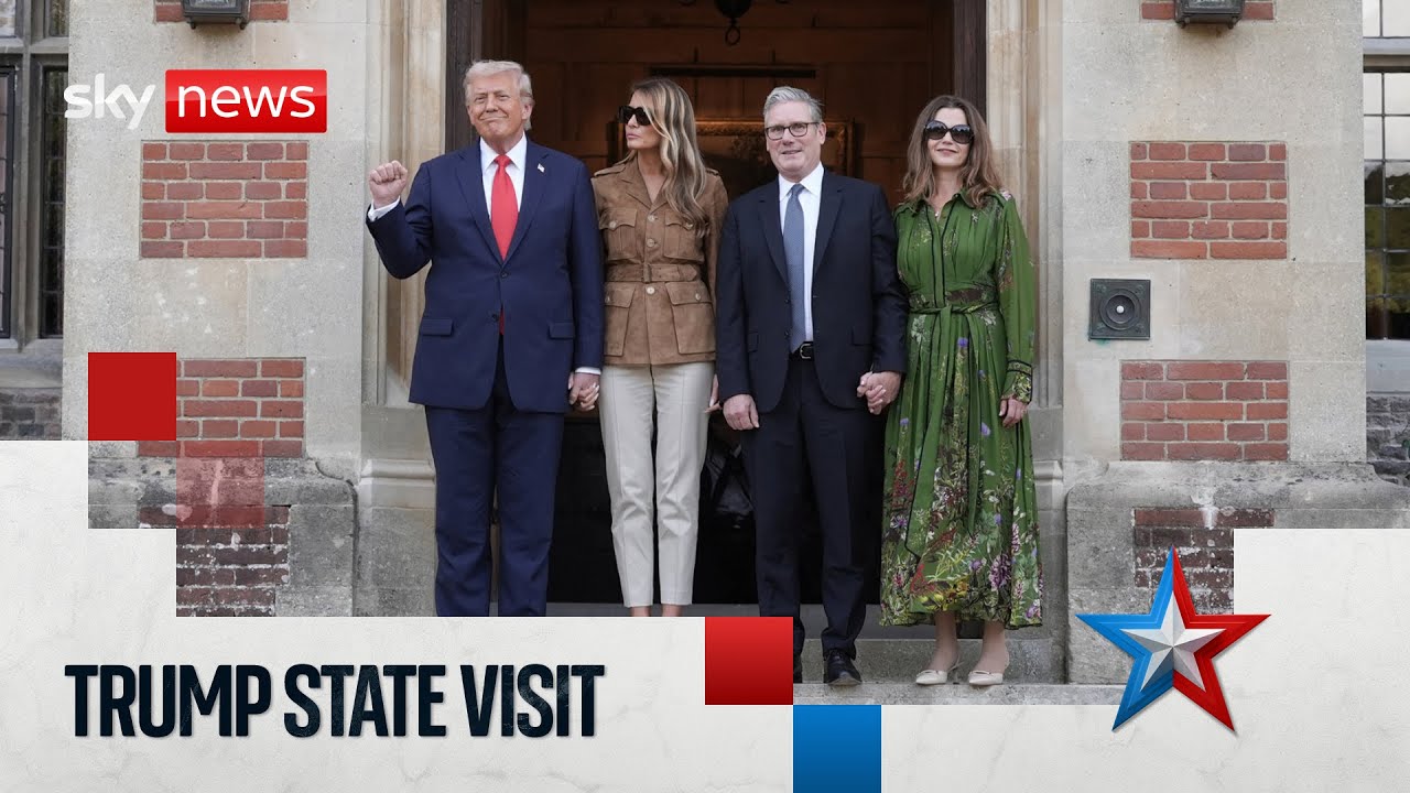 Donald Trump's second UK state visit continues | Full Sky News coverage