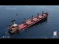 Cargo vessel partially submerged off Yemen after Houthi attack  - 00:45 min - News - Video