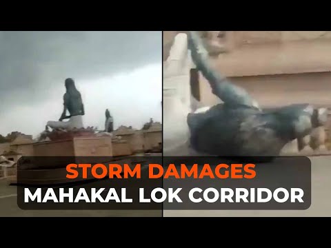 Severe thunderstorm causes collapse of Saptarshi statues in Ujjain