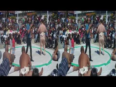 Sumo Wrestler Vs. Kids in 3D (YT3D:Enabled=True)