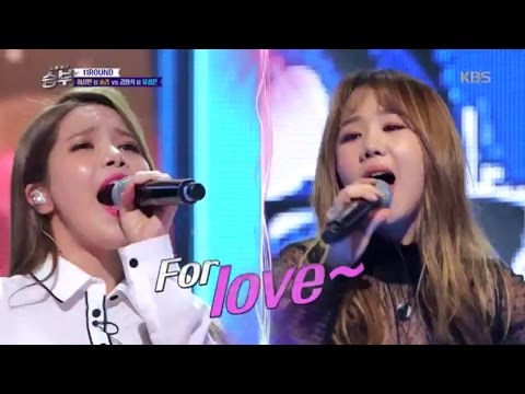 노래 싸움 승부 - 한 치 앞을 내다보기 힘든 치열한 승부 솔라·유성은의 ‘사미인곡‘ .20161223
