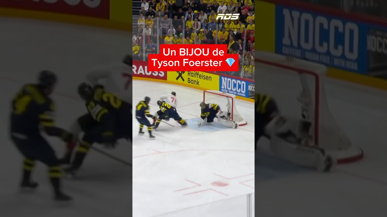 WOW! Quel but de Tyson Foerster et c'est 2-1 Canada! 🚨🇨🇦#iihf