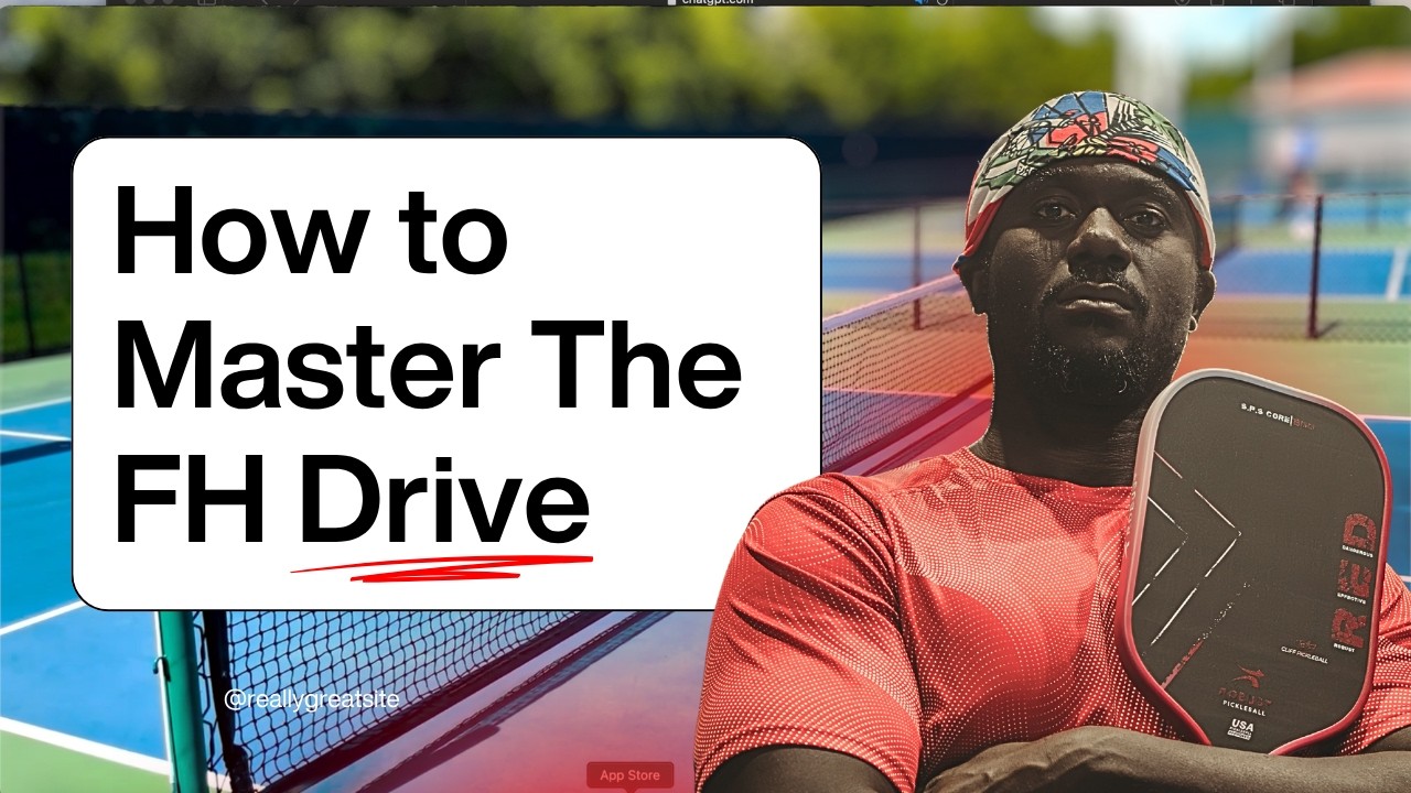 How to Fix Your Topspin Drive #REDPaddle Giveaway! #Pickleball #PickleballTips #CliffPickleball
