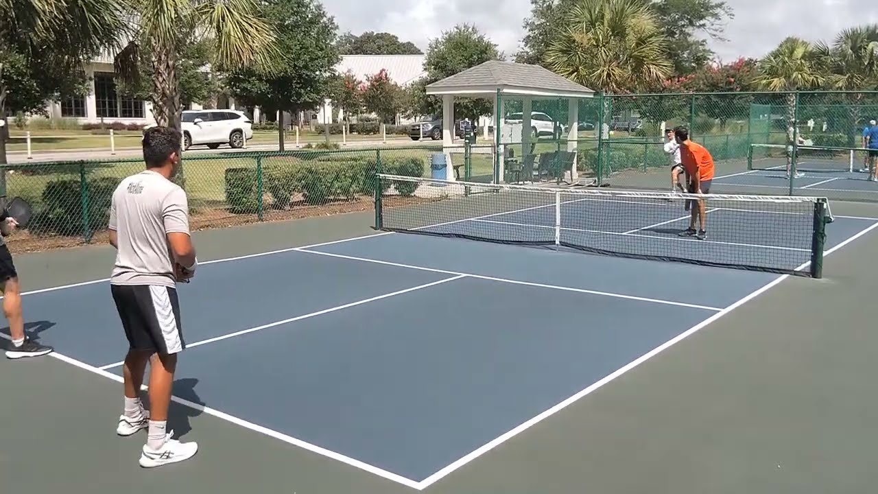 CRAZY HARD DRIVES DOWN THE MIDDLE! North vs South Pickleball Tournament in Myrtle Beach, SC