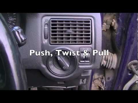 VW Golf IV - Headlight Switch Removal