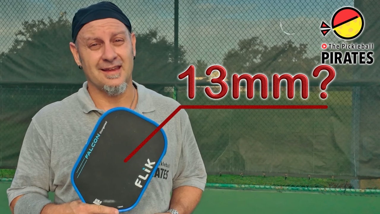 I Could Not Believe It Is 13mm Paddle! Flick Falcon Pickleball Paddle Review