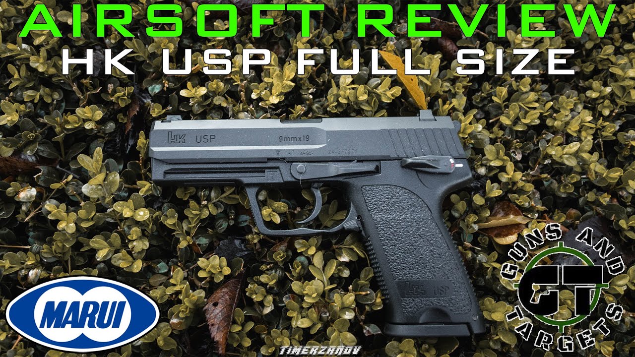 Airsoft Review #118 HK USP Full Size Tokyo Marui GBB (GUNS AND TARGETS)