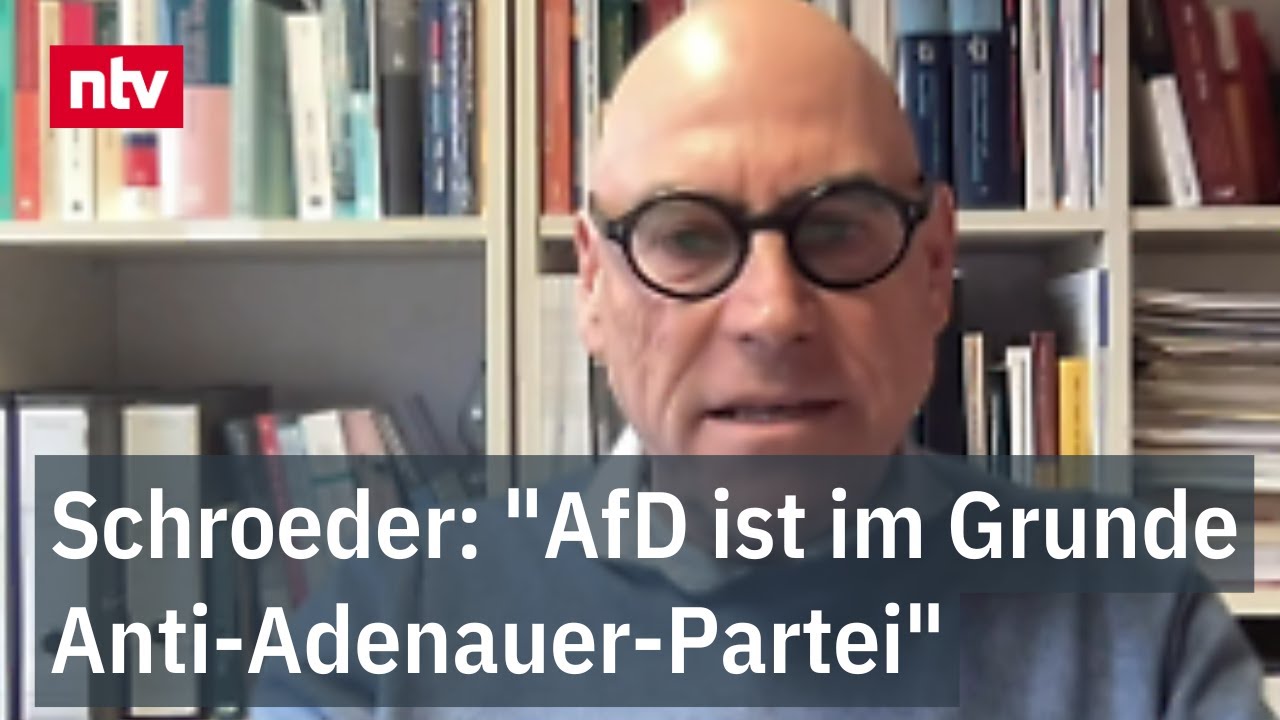 Schroeder: "AfD ist im Grunde Anti-Adenauer-Partei" - Union sucht neuen Umgang