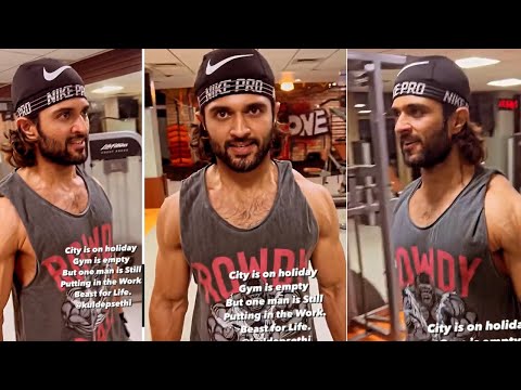 Vijay Devarakonda's body transformation video for Liger, viral video