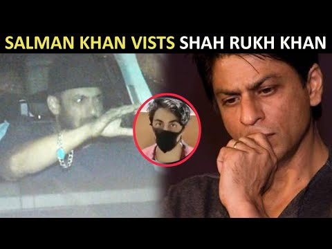 Salman Khan visits Shah Rukh's residence after Aryan Khan's arrest Salman Khan visits Shah Rukh's residence after Aryan Khan's arrest