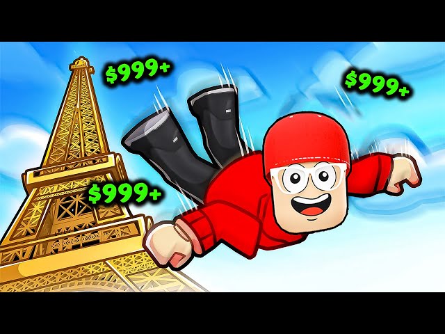 ربحت مليارات من القفز من البرج😱🔥!! ROBLOX