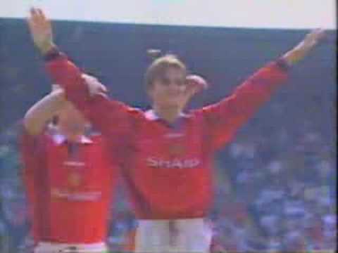 David Beckham Manchester United (Man Utd) Goal from half