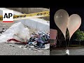 North Korea sends about 600 more trash balloons into South Korea