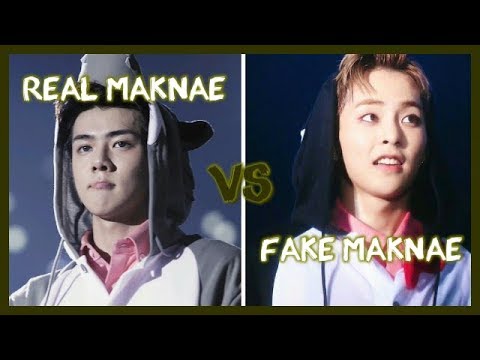 KPOP REAL MAKNAE VS FAKE MAKNAE
