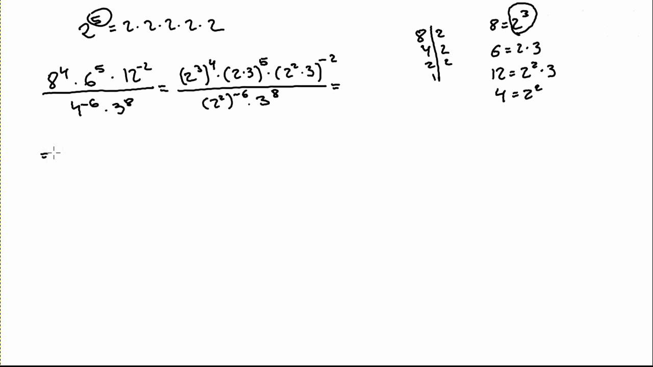 Simplificación De Potencias Youtube 5459